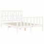 Voir la diapositive 5 : VIDAXL Cadre de lit sans matelas blanc bois de pin massif