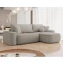 Voir la diapositive 1 : BEST MOBILIER Enma - canapé d'angle réversible 4 places convertible avec coffre en tissu texturé