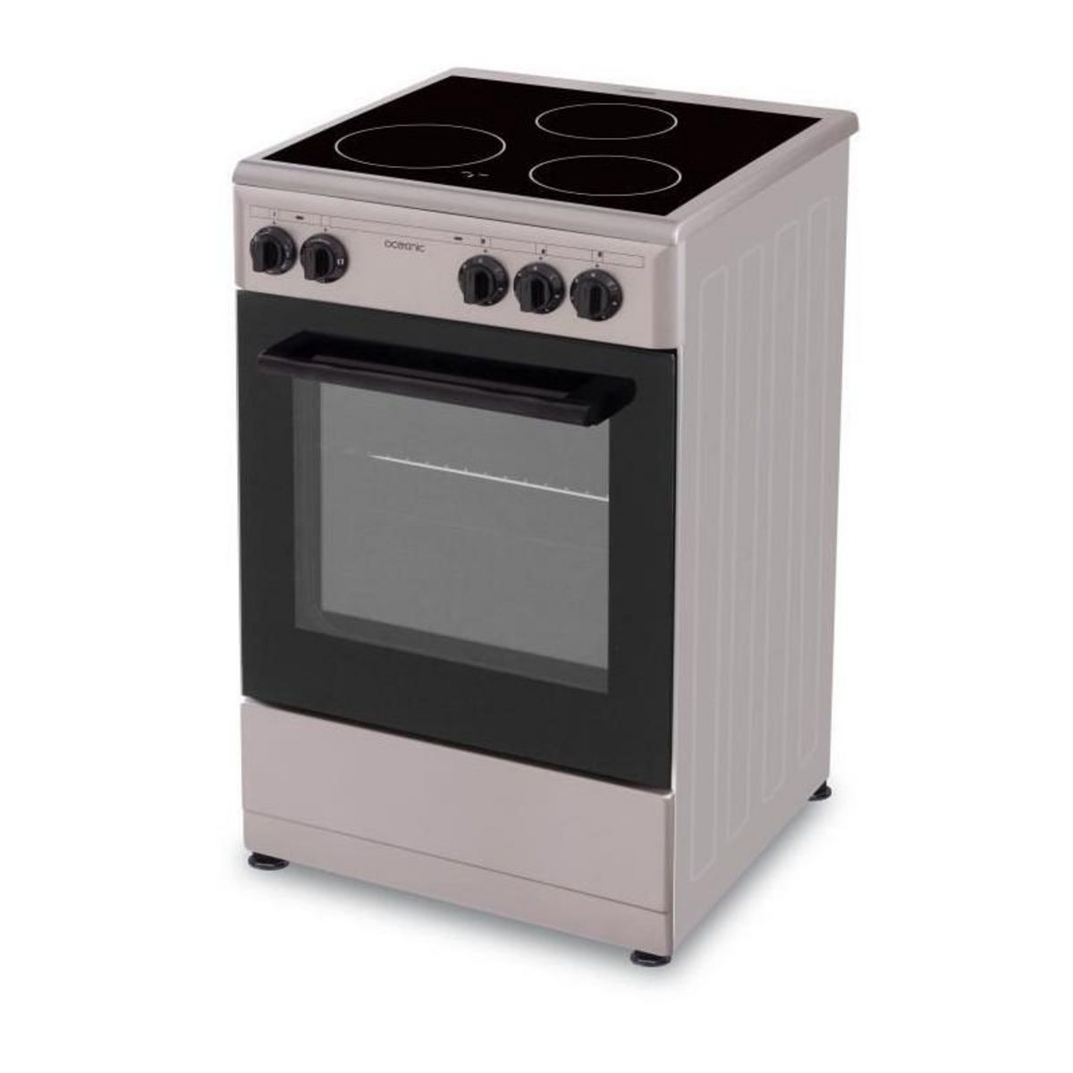 OCEANIC OCEANIC - Cuisiniere vitrocéramique 50 x 50 cm, four convection naturelle, four 48L silver