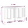 Voir la diapositive 6 : VIDAXL Cache-radiateur 153x19x84 cm Bois massif de pin