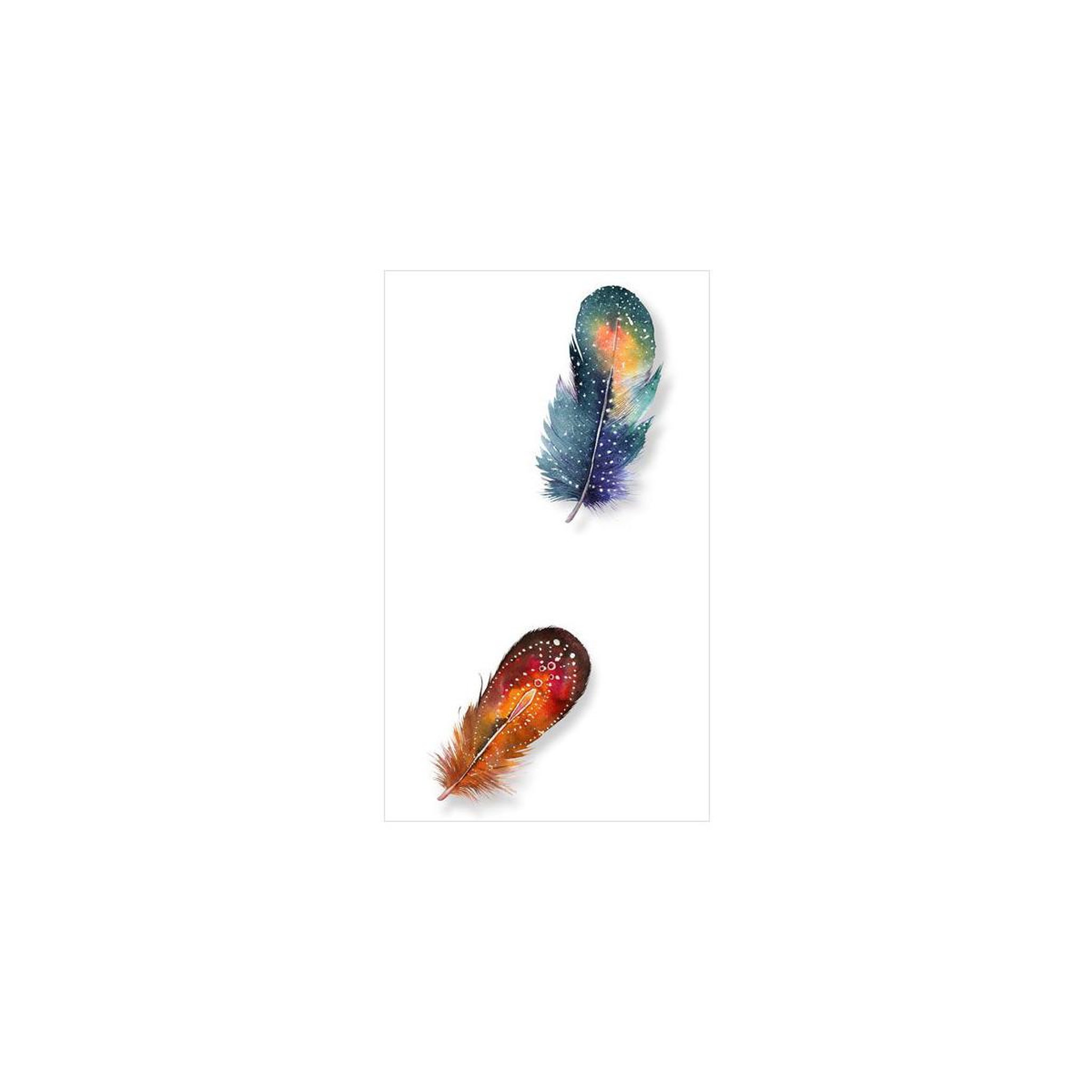 Voir la diapositive 2 : Paris Prix Papier peint  plumes colorées  50x1000cm