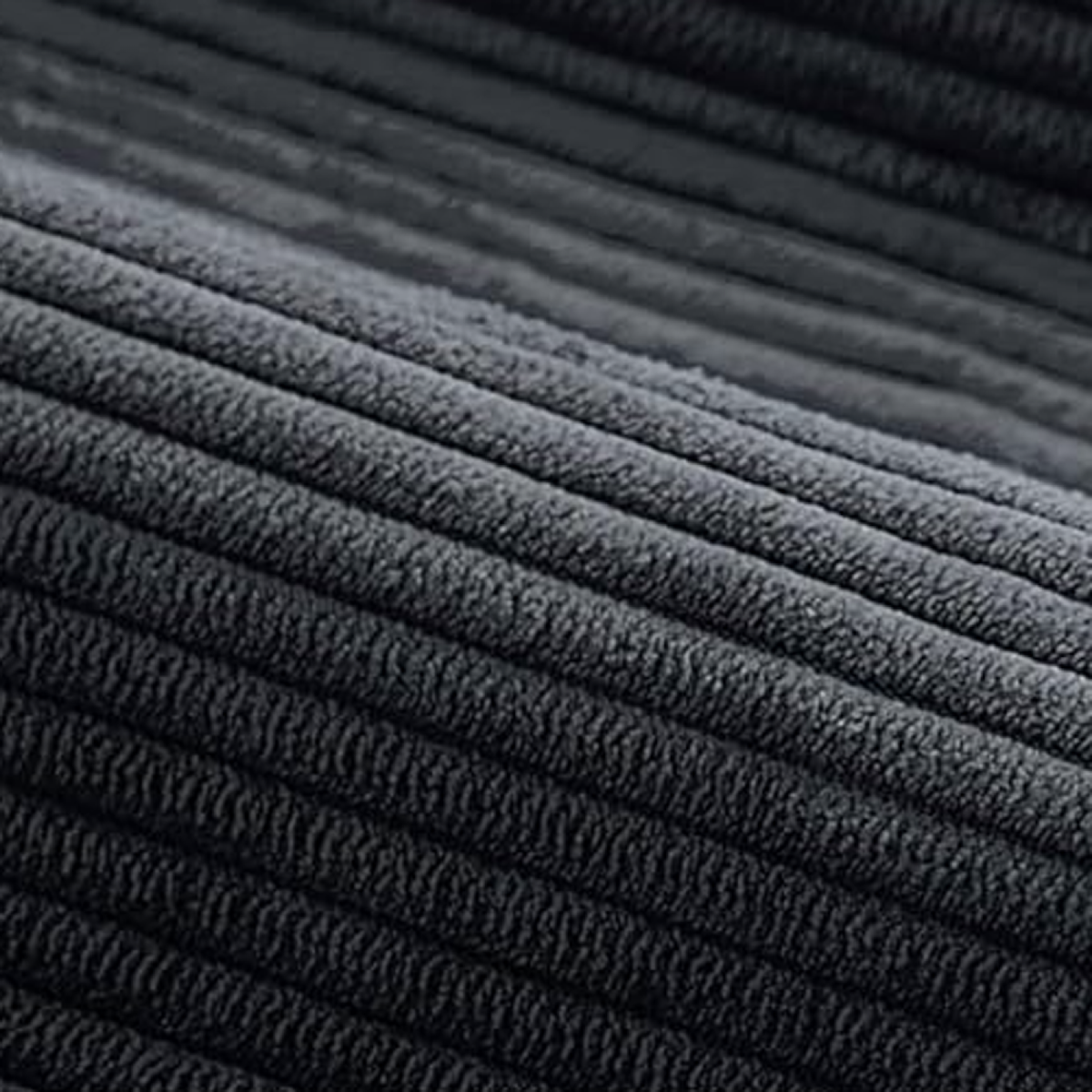 CONCEPT USINE Canapé d'angle 5-6 places avec méridienne modulable en velours côtelé beige SHEFFIELD