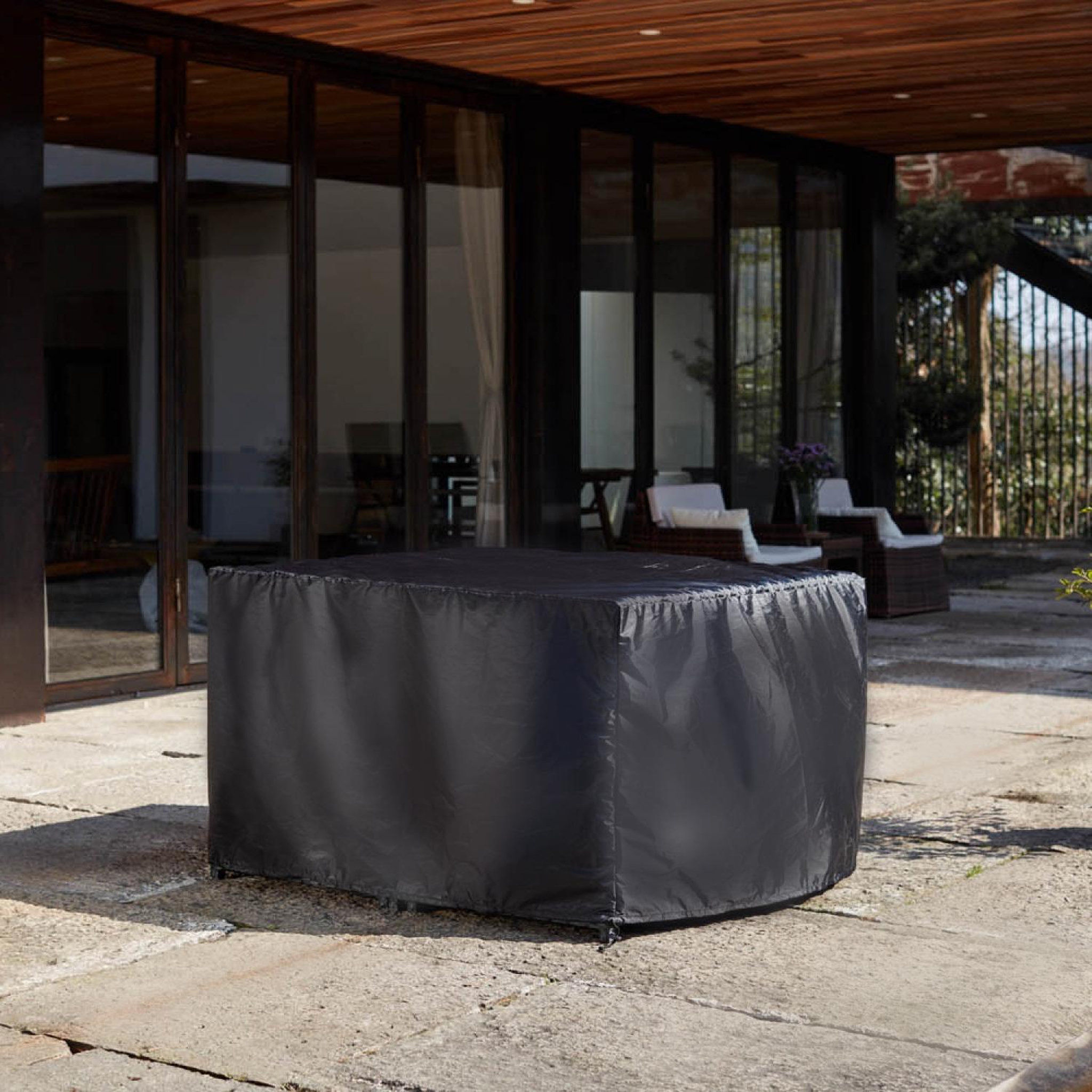 Voir la diapositive 2 : CONCEPT USINE Housse de protection pour salon de jardin 119 x 119 x 70 cm OBAL