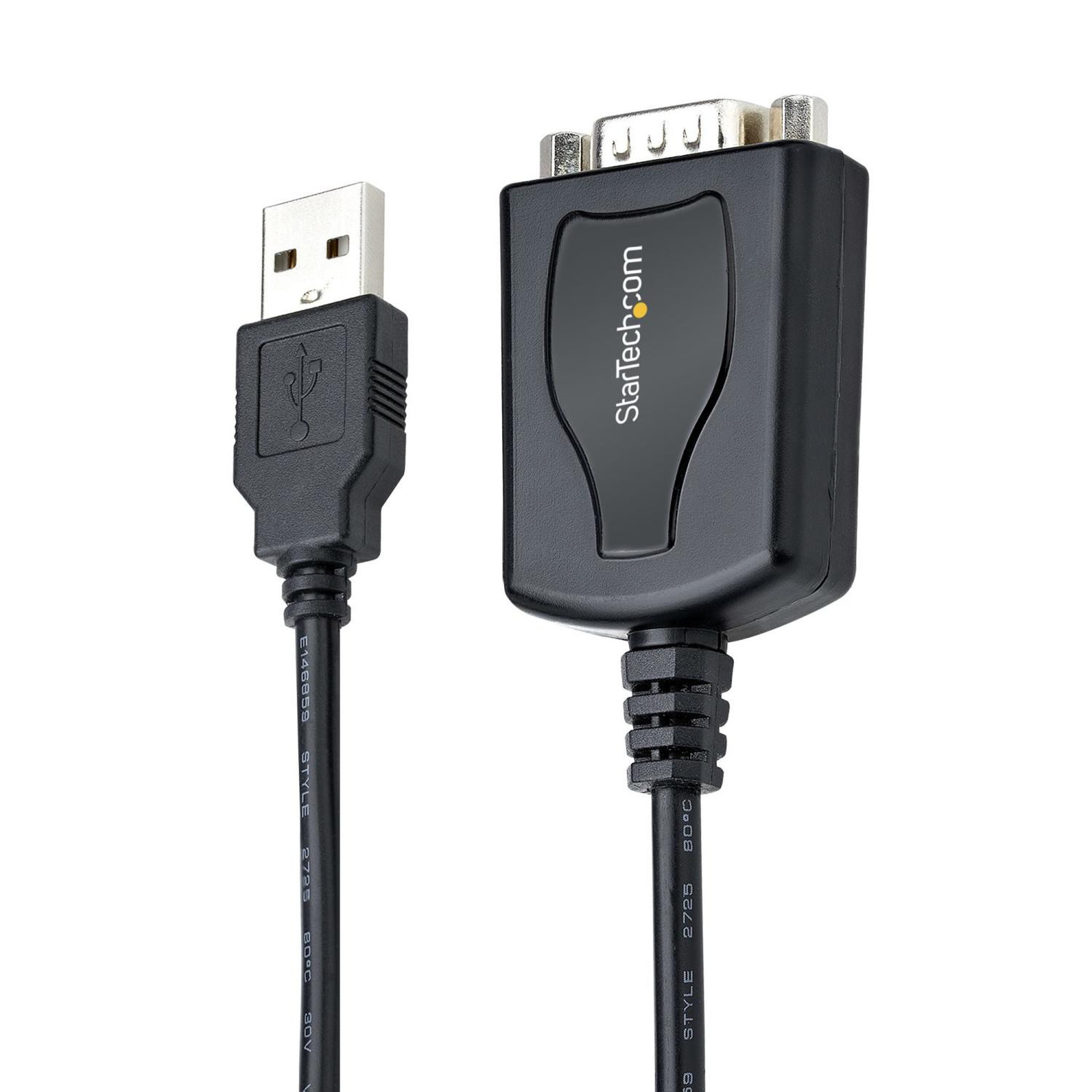 Voir la diapositive 3 : Startech Startech.com câble usb vers rs232 de 1m - câble convertisseur usb vers rs232 db9 mâle avec rétention du port com - prolific ic - adaptateur usb vers série pour plc/imprimante/scanner, windows/mac