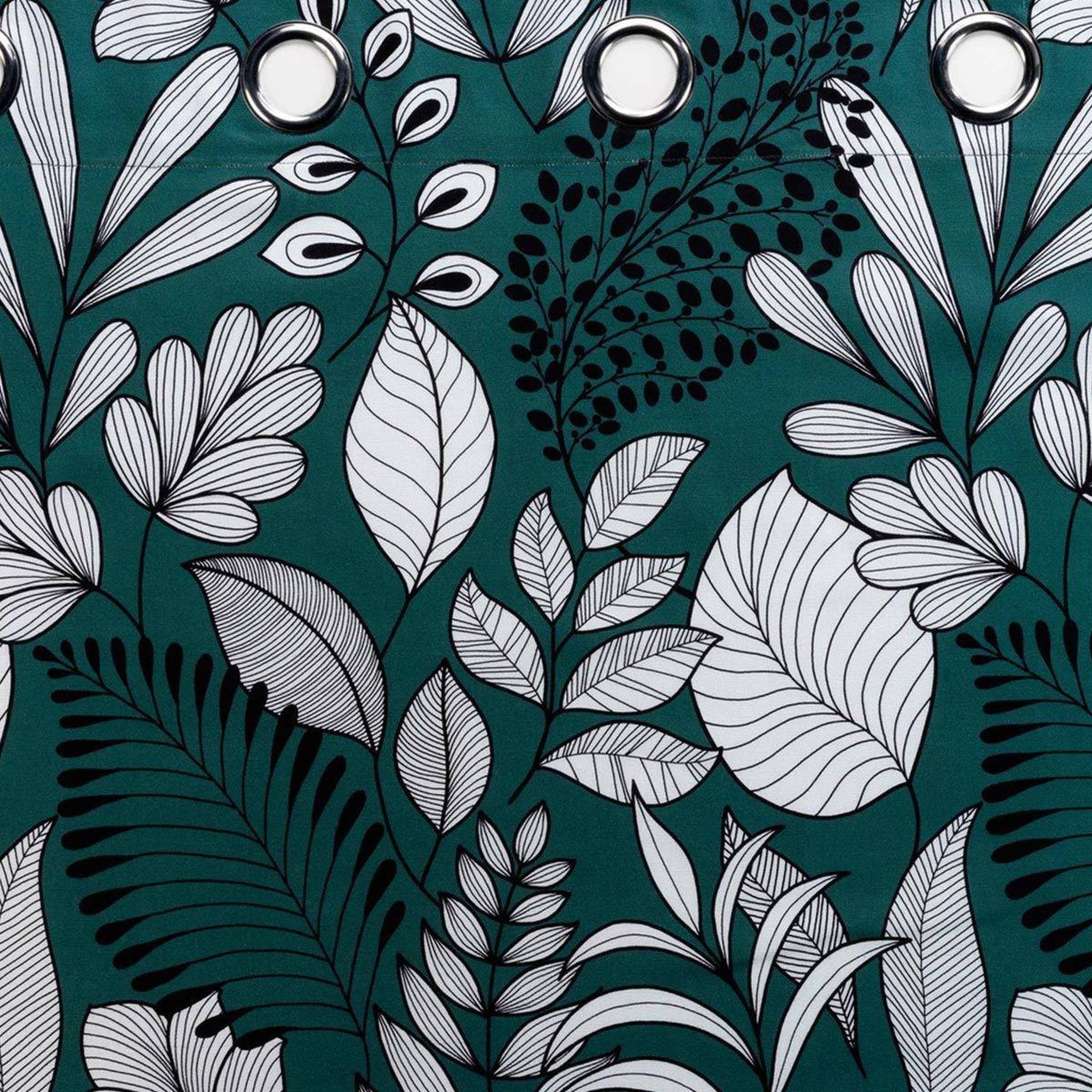 Voir la diapositive 3 : Douceur d'Intérieur Rideau à œillets imprimé  panabel  140x240cm bleu
