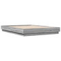 Voir la diapositive 3 : VIDAXL Cadre de lit sans matelas sonoma gris 120x200 cm