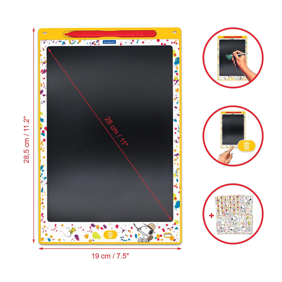 Lexibook Tablette à Dessins électronique multicolore Snoopy