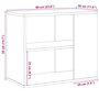 Voir la diapositive 6 : VIDAXL Armoire laterale vieux bois 60x30x50 cm bois d'ingenierie