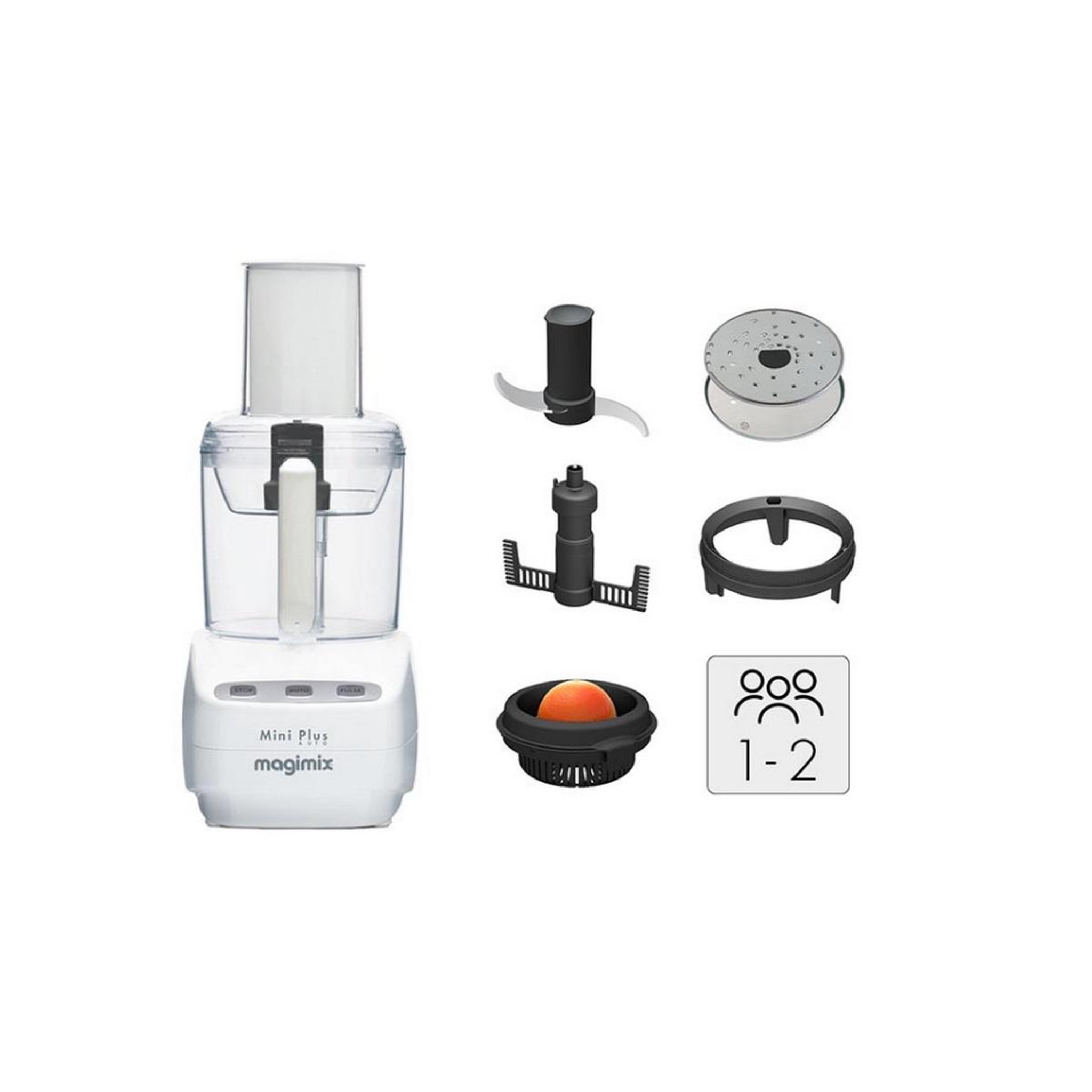 Voir la diapositive 3 : MAGIMIX Robot multifonctions 1.7l 400w blanc - 18250F