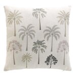 Paris Prix Coussin Déco Imprimé  Palmea  45x45cm Naturel