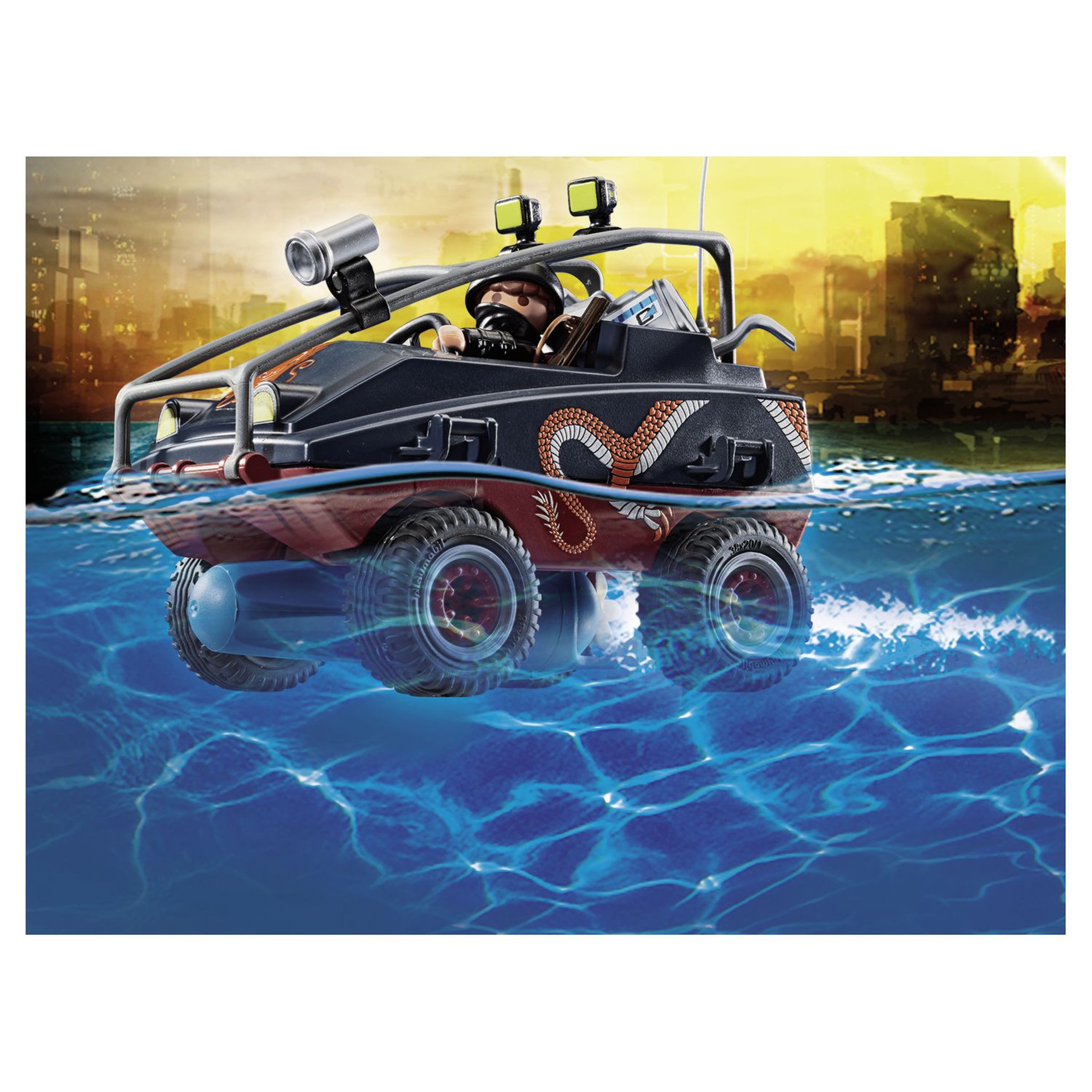 Voir la diapositive 5 : PLAYMOBIL 70781 - City Action Parachutiste quads bandits