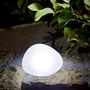Voir la diapositive 2 : Lumisky Lampe solaire décorative galet SOLENZARA Transparent Verre D16cm