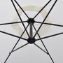Voir la diapositive 3 : VIDAXL Parasol de jardin en porte-a-faux 3 m blanc sable