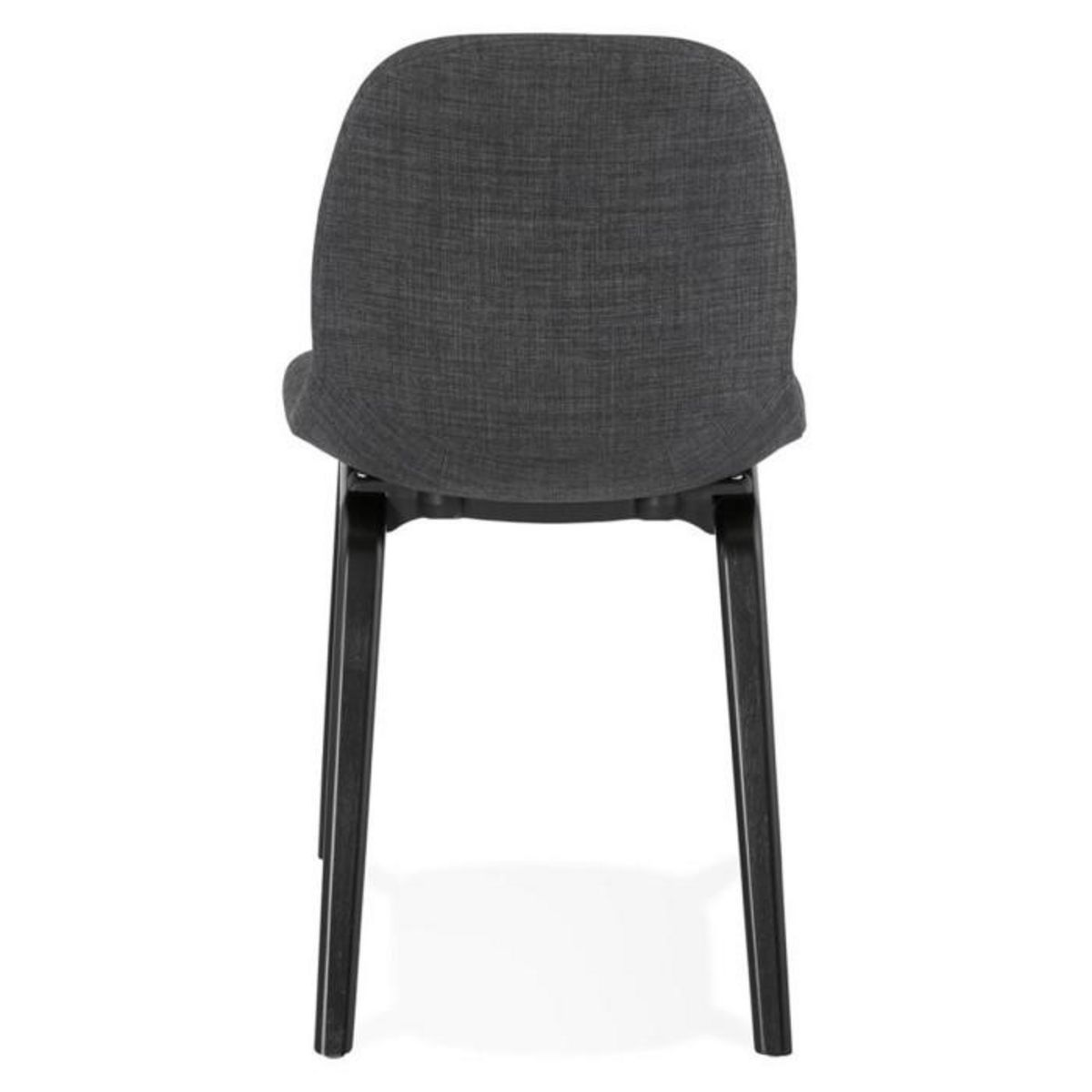 Paris Prix Chaise Design en Tissu  Tikel  81cm Gris Foncé & Noir