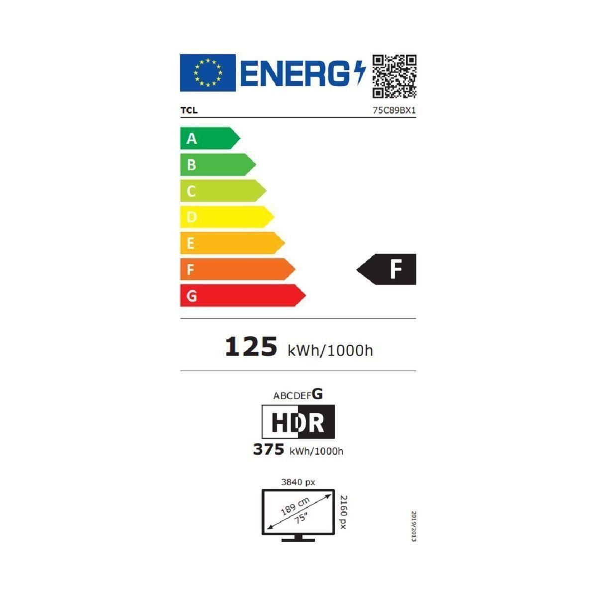 TCL TV QLED MiniLED 75C89B 2024