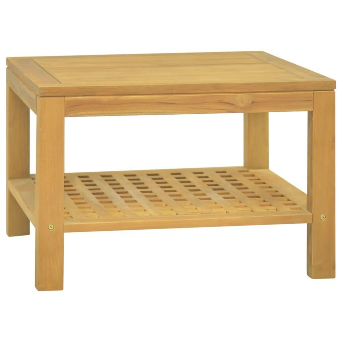 VIDAXL Table basse 60x60x40 cm Bois massif de teck