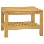 VIDAXL Table basse 60x60x40 cm Bois massif de teck