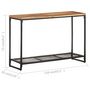 Voir la diapositive 6 : VIDAXL Table console 110x35x75 cm Bois d'acacia massif