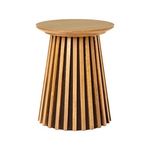 LISA DESIGN Kala - bout de canapé - chêne - 50 cm. Coloris disponibles : Marron