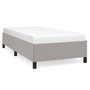 Voir la diapositive 2 : VIDAXL Cadre de lit sans matelas gris clair 90x190 cm tissu