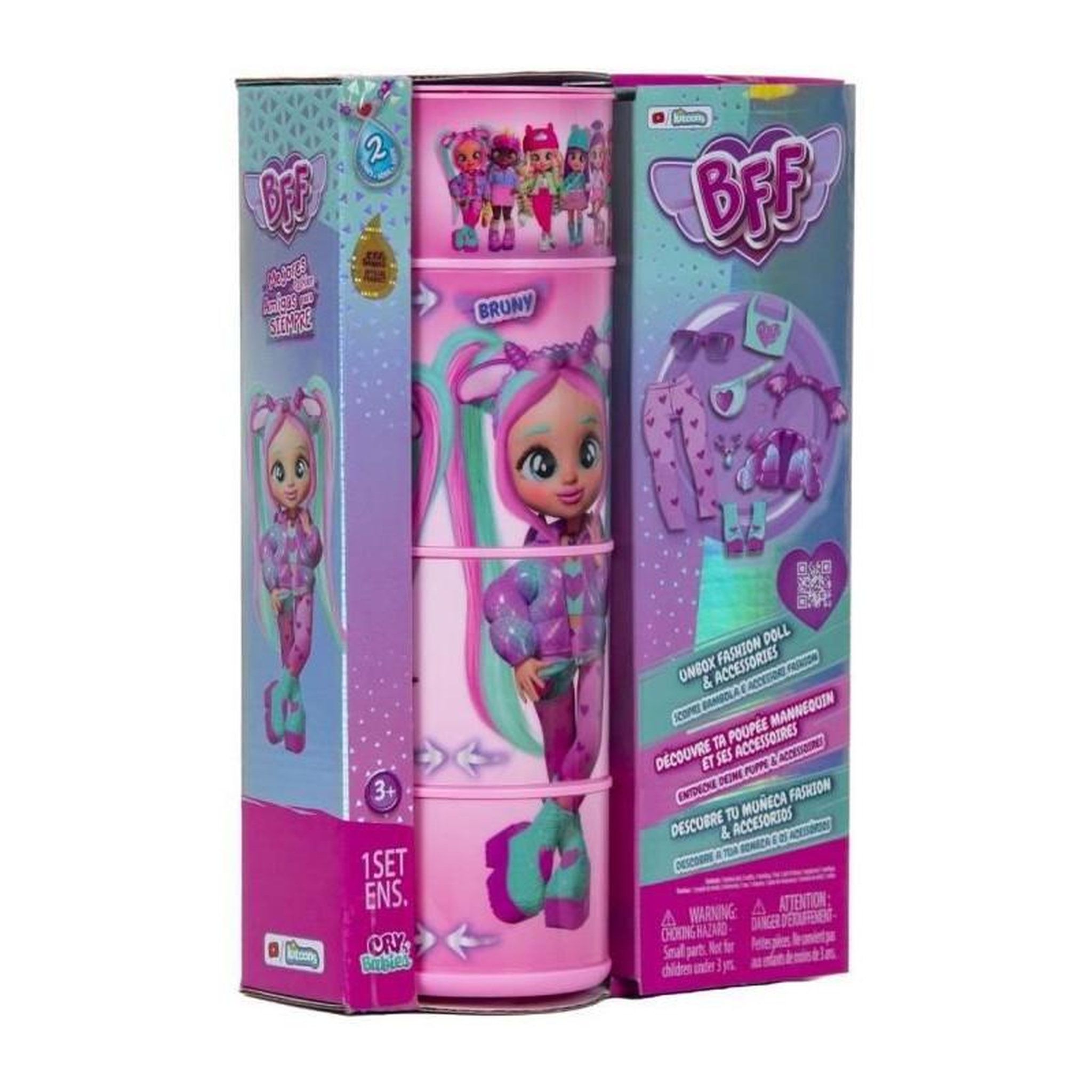 Voir la diapositive 5 : IMC Toys Poupée mannequin BFF Cry Babies IMC TOYS - Série 2 - Bruny - 20cm