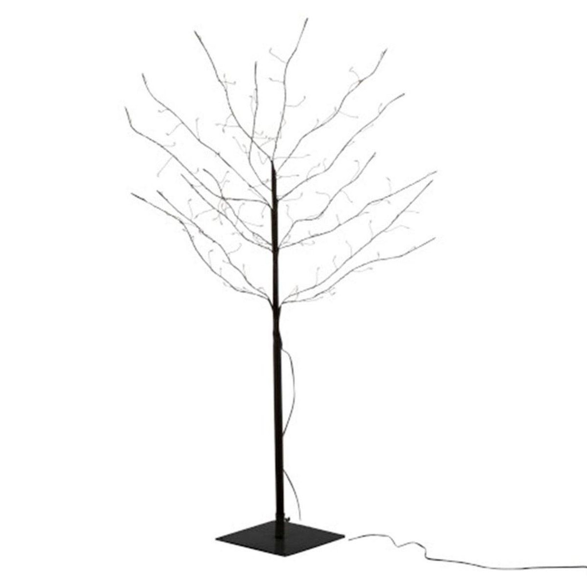 J-LINE Plante artificielle déco led  arbre nu  100cm noir