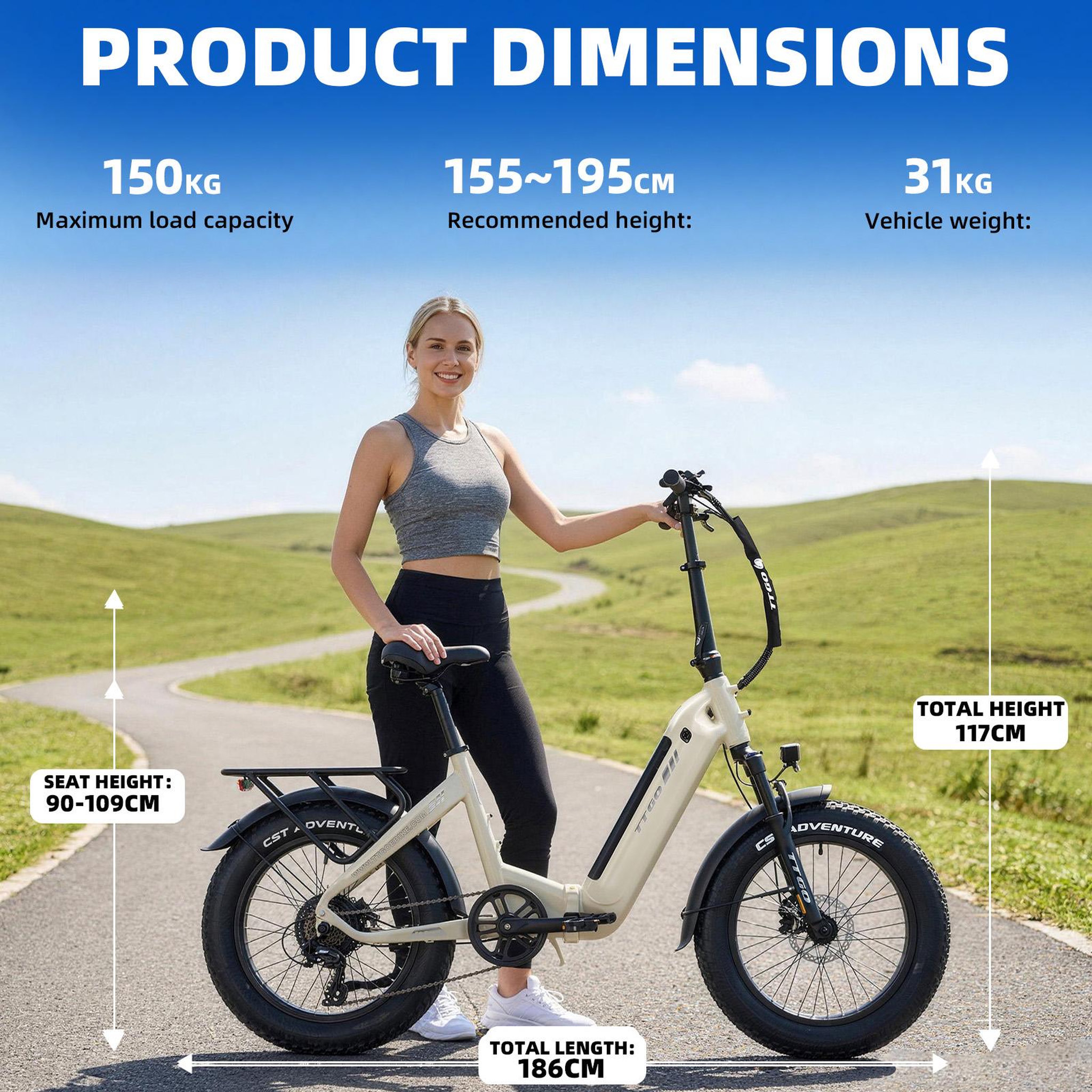 Voir la diapositive 6 : TTGO Vélo électrique pliant TTGO F6 Boost 250 W