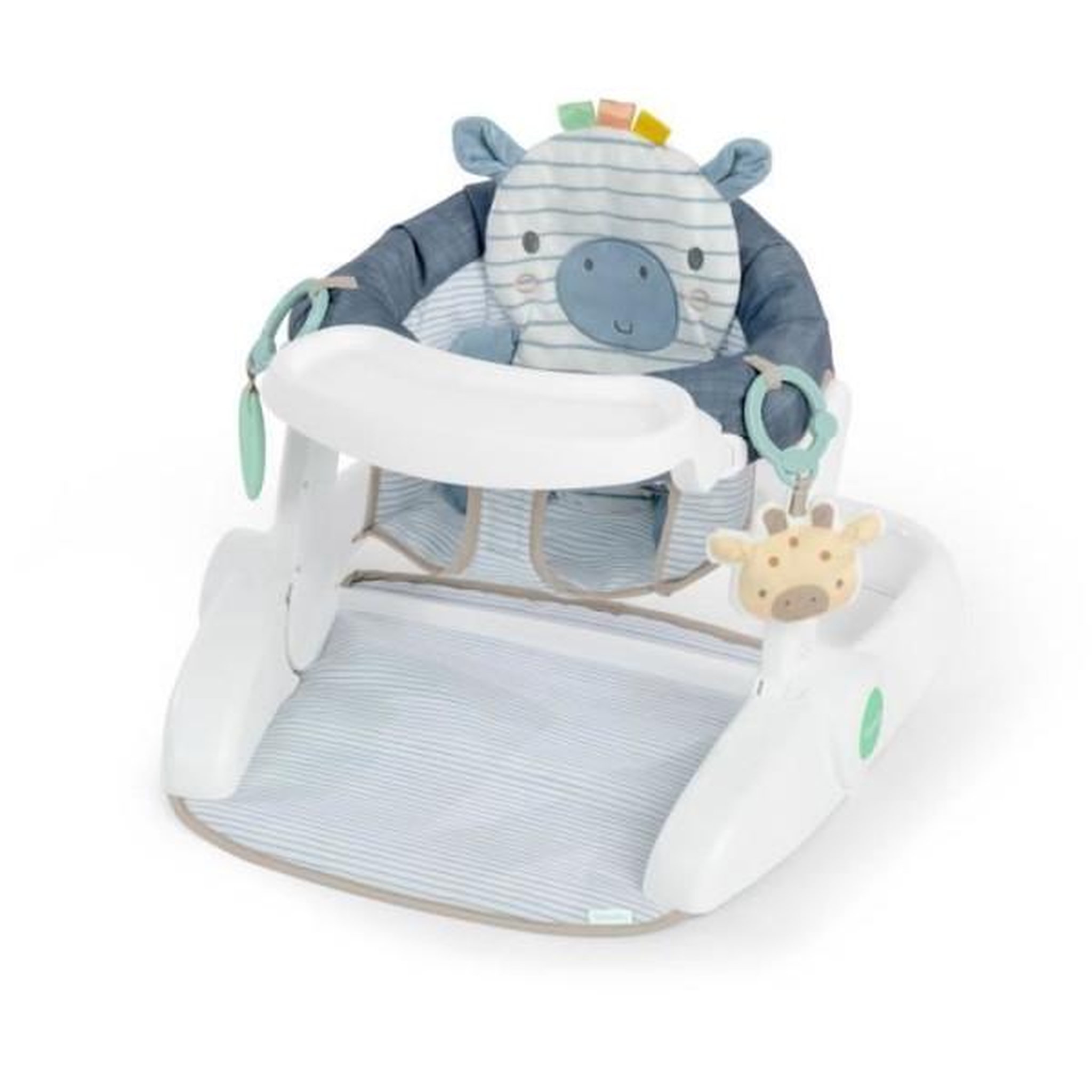 MARKET24 INGENUITY Siege bébé d'apprentissage -Casi le zebre- apporte support a bébé, 3 positions de siege, tablette d'activités