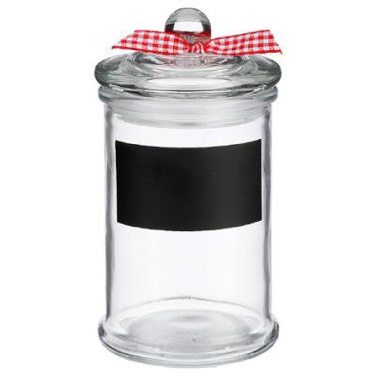  Bocal en Verre  Nœud  15cm Transparent