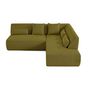Voir la diapositive 6 : LISA DESIGN Onyx - canapé modulable d'angle droit 5 places - en tissu mailles 3d