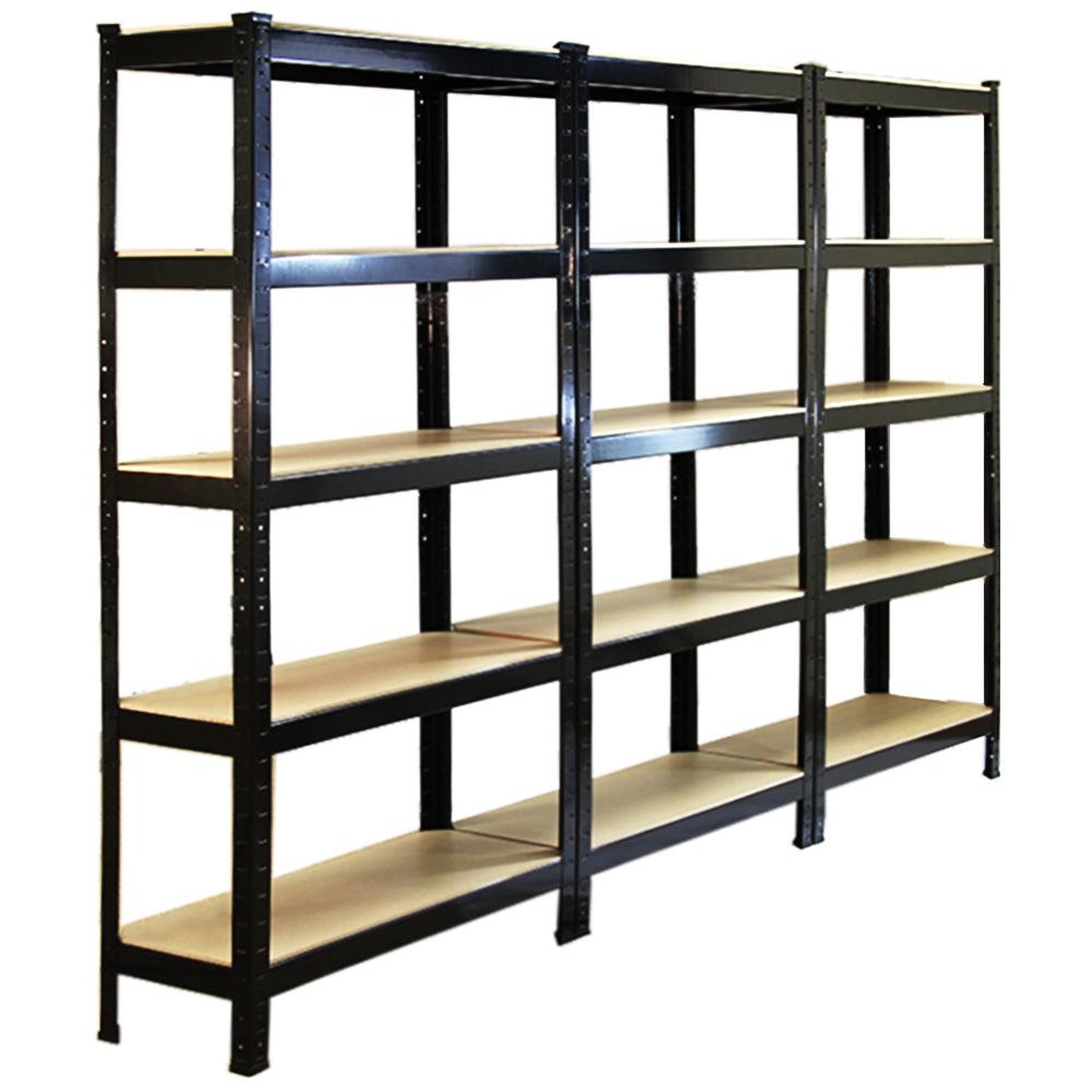 MONSTER RACKING 3 rayonnages t-rax en acier noir 75cm x 30cm x 150cm