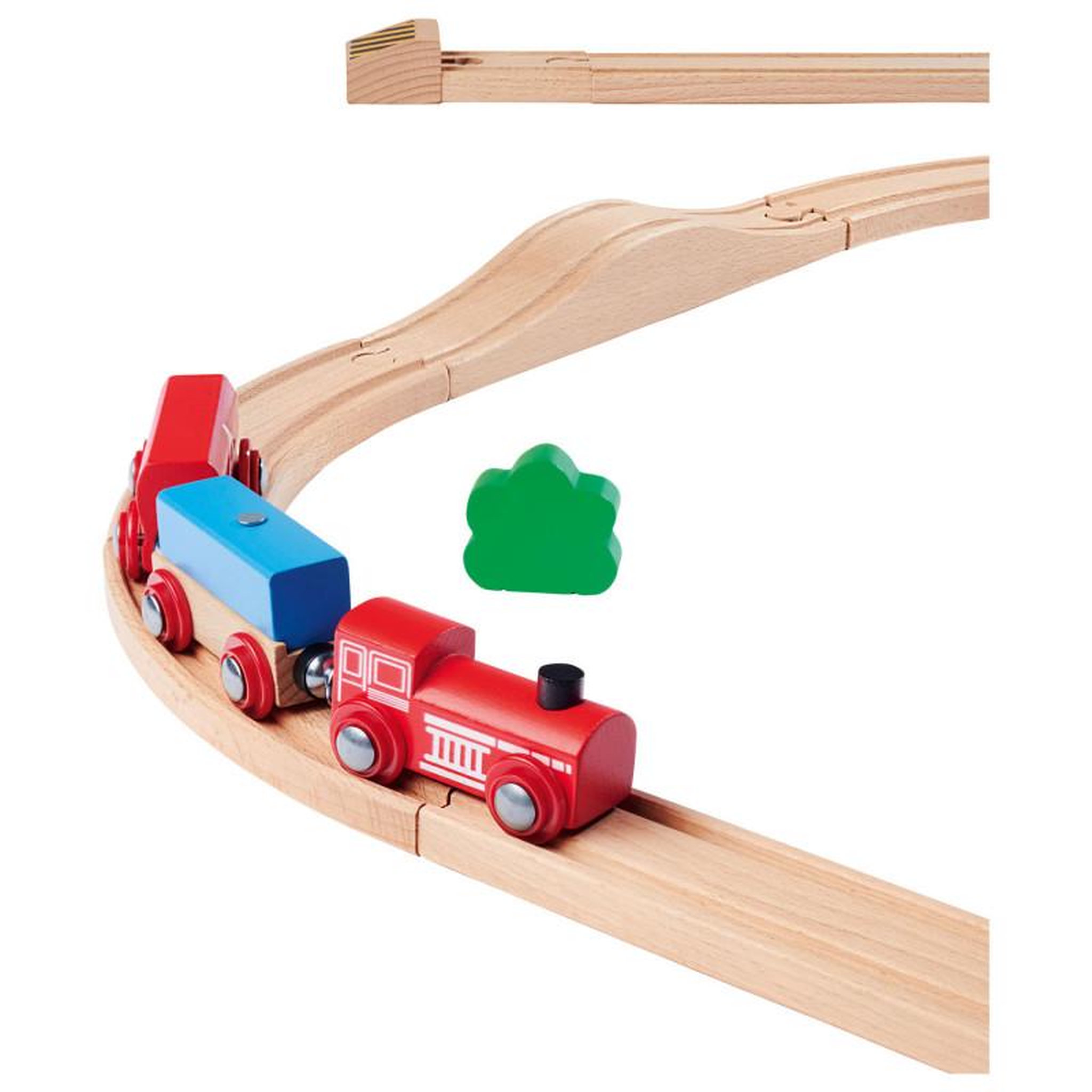 Voir la diapositive 4 : Eichhorn Eichhorn Train Track with Bridge Playset, 55dlg. 100006205