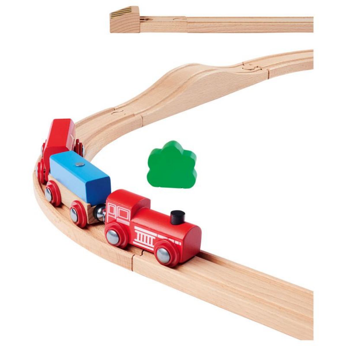 Eichhorn Eichhorn Train Track with Bridge Playset, 55dlg. 100006205