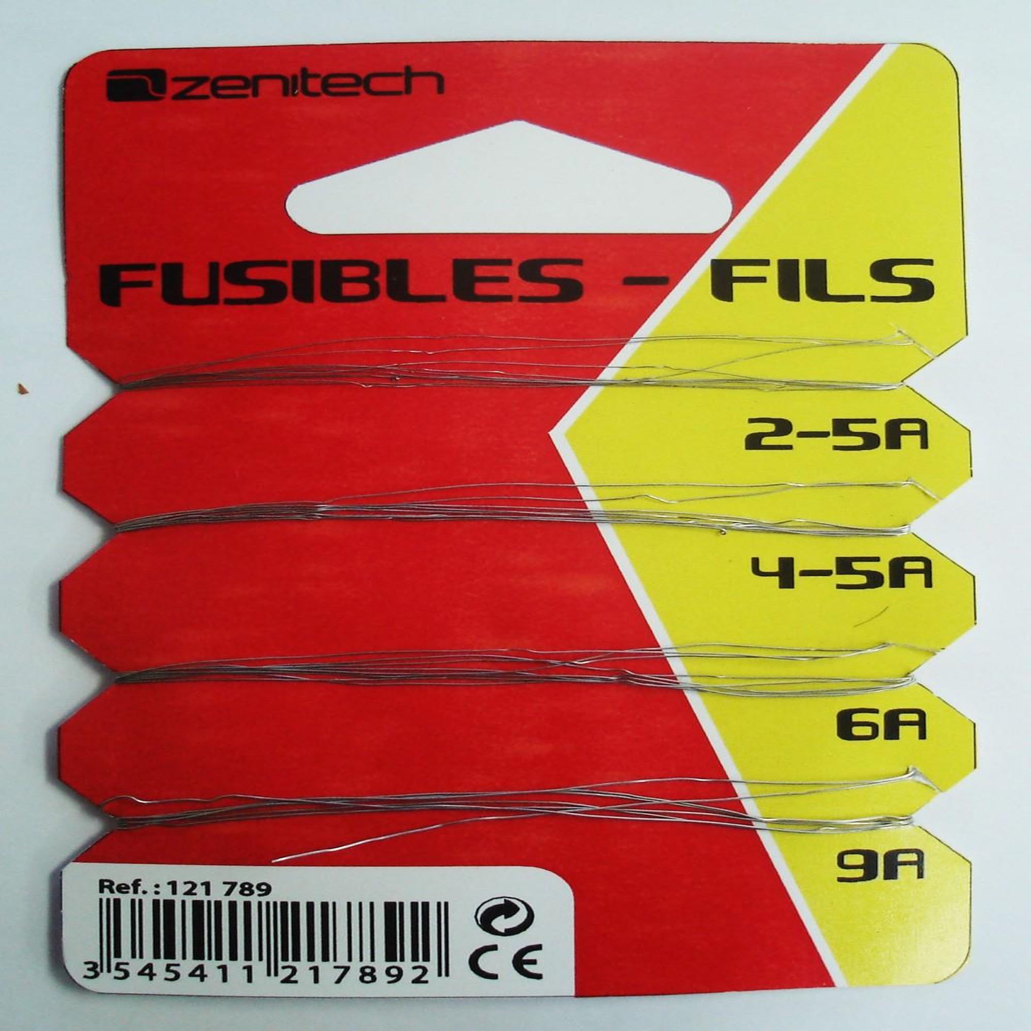 CENTRALE BRICO Fil fusible plomb 2-5A + 4-5A + 6A + 9A