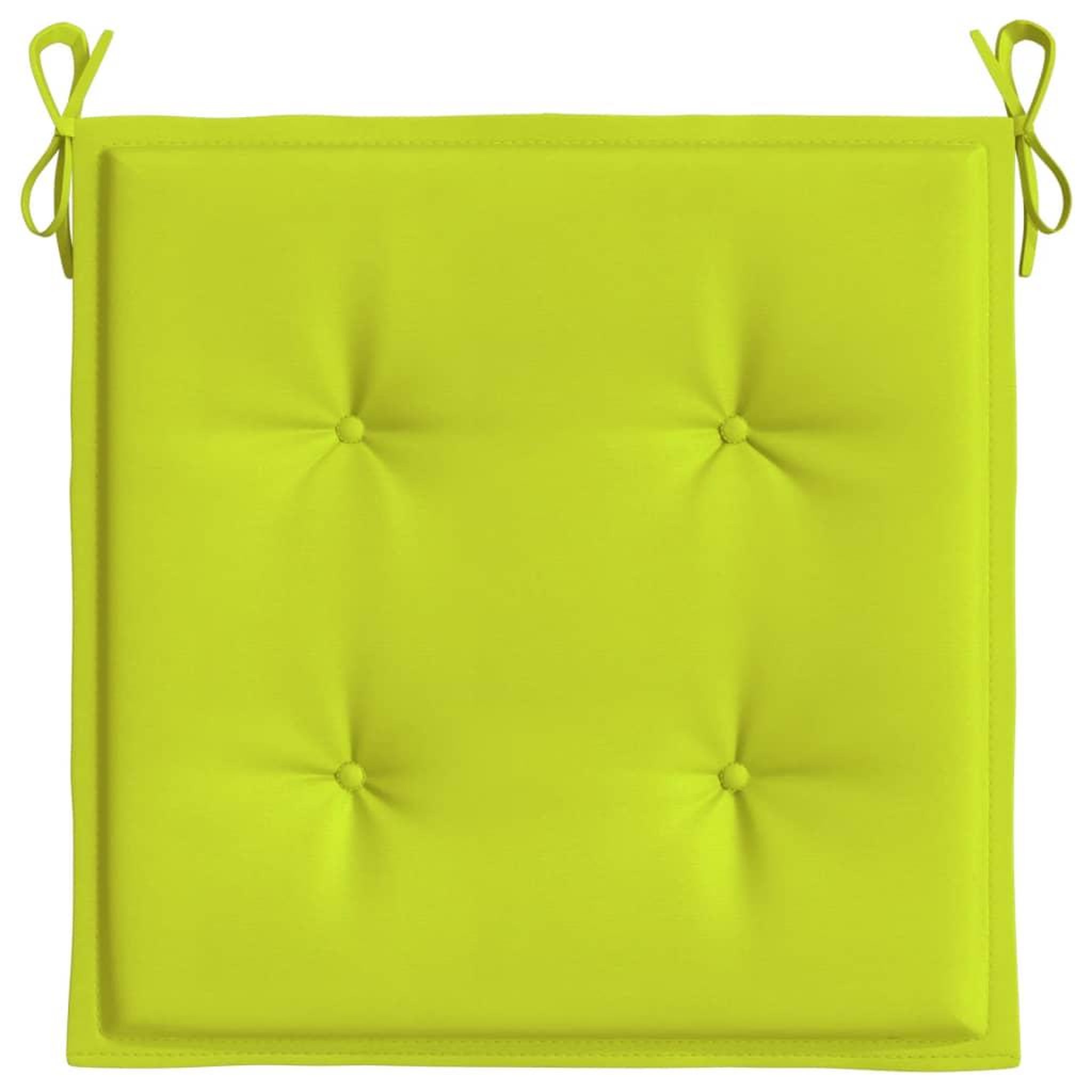 Voir la diapositive 5 : VIDAXL Coussins de chaise de jardin lot de 4 vert vif 50x50x3 cm