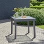 BOIS DESSUS BOIS DESSOUS Table de jardin en aluminium extensible gris 4/8 pers.