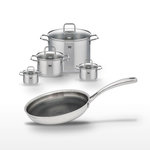 ELO Lot Poêle 28cm Elo Relief Evolution & 4 Faitouts Elo Citrin