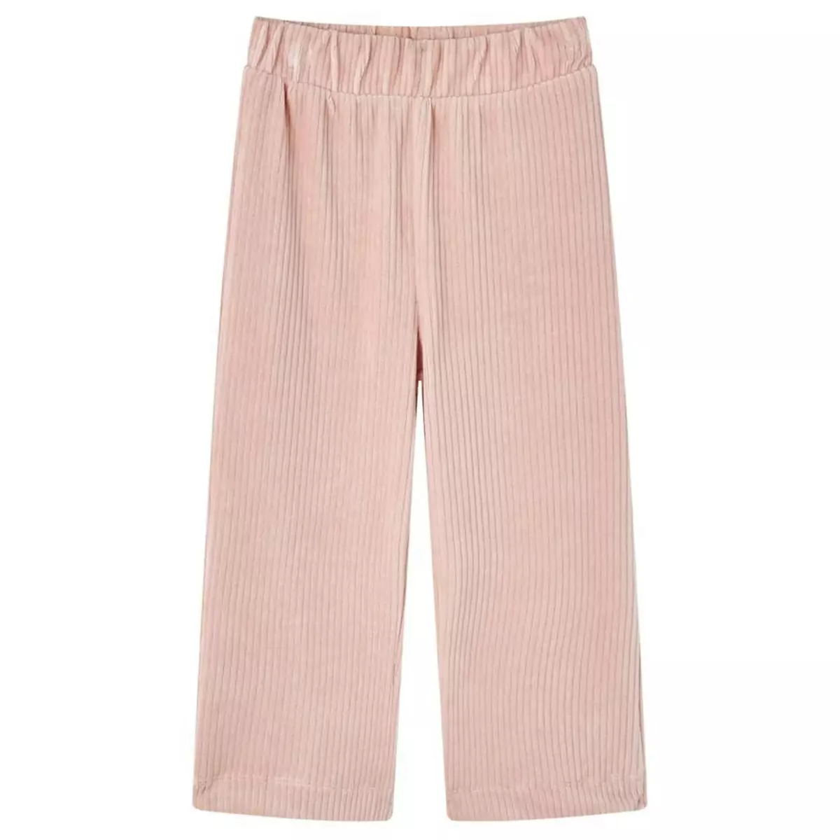VIDAXL Pantalons pour enfants velours cotele rose clair 128