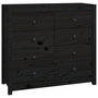 Voir la diapositive 2 : VIDAXL Armoire laterale Noir 100x40x90 cm Bois de pin massif