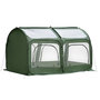 Voir la diapositive 1 : OUTSUNNY Serre pop-up - serre de jardin pop-up - 4 portes zippées enroulables - dim. 2,5L x 1,25l x 1,35H m - sac transport inclus - PVC vert