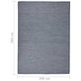 Voir la diapositive 6 : VIDAXL Tapis a tissage plat d'exterieur 200x280 cm Bleu