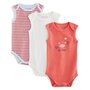 Voir la diapositive 1 : IN EXTENSO Lot de 3 bodies sans manches bébé garçon