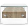 Voir la diapositive 3 : VIDAXL Table basse Clair 98x45x31 cm Verre trempe