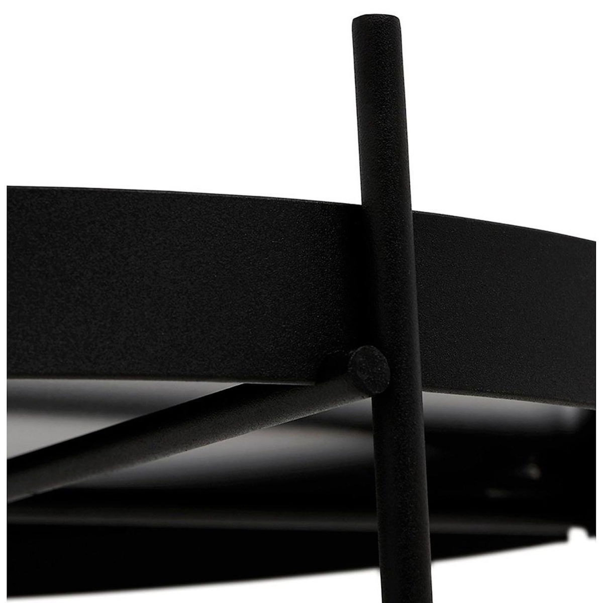 Paris Prix Table Basse Design Ronde  Kamal  63cm Noir