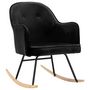 Voir la diapositive 2 : VIDAXL Chaise à bascule Noir Velours