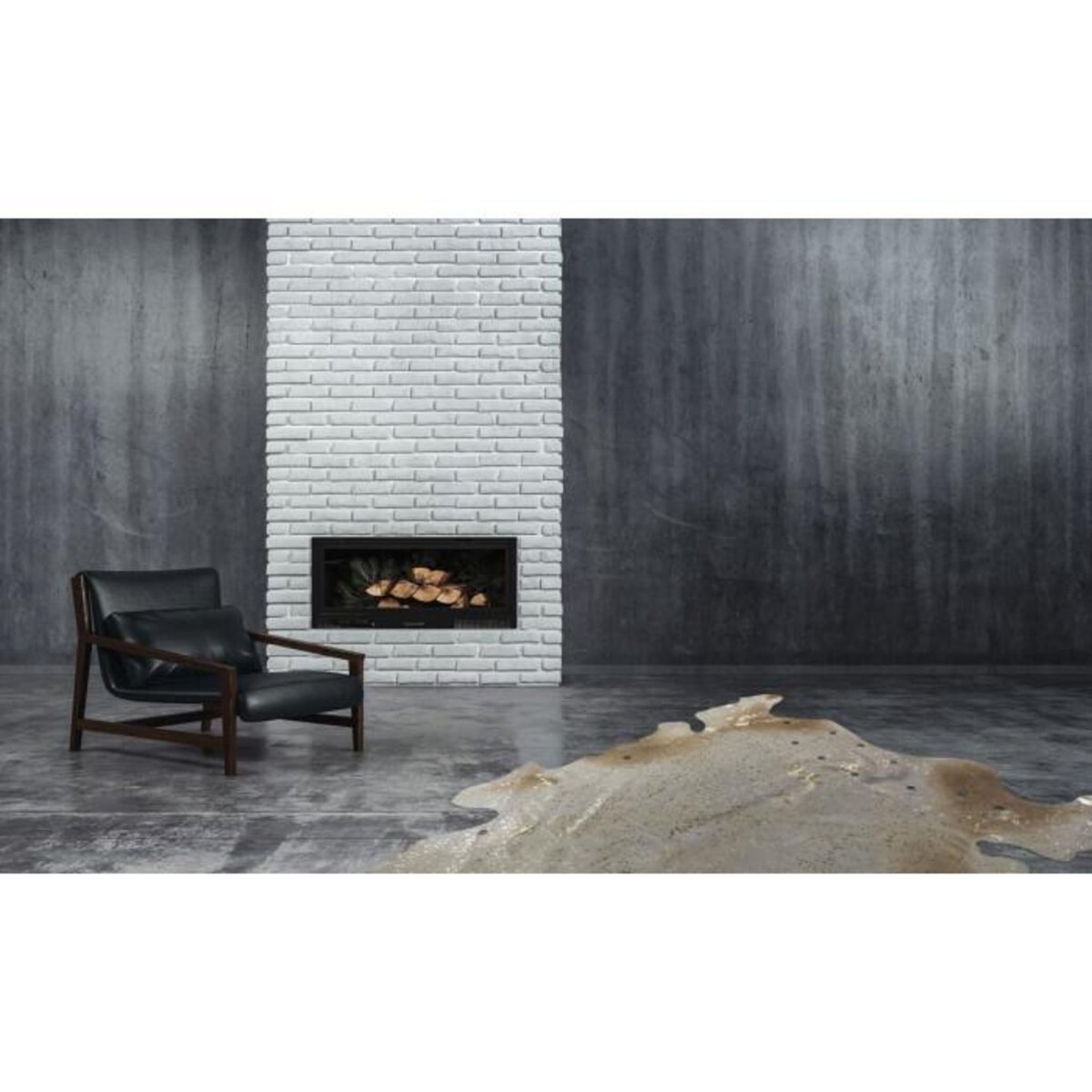 Paris Prix Tapis Peau de Vache  Glam  Ivoire & Or