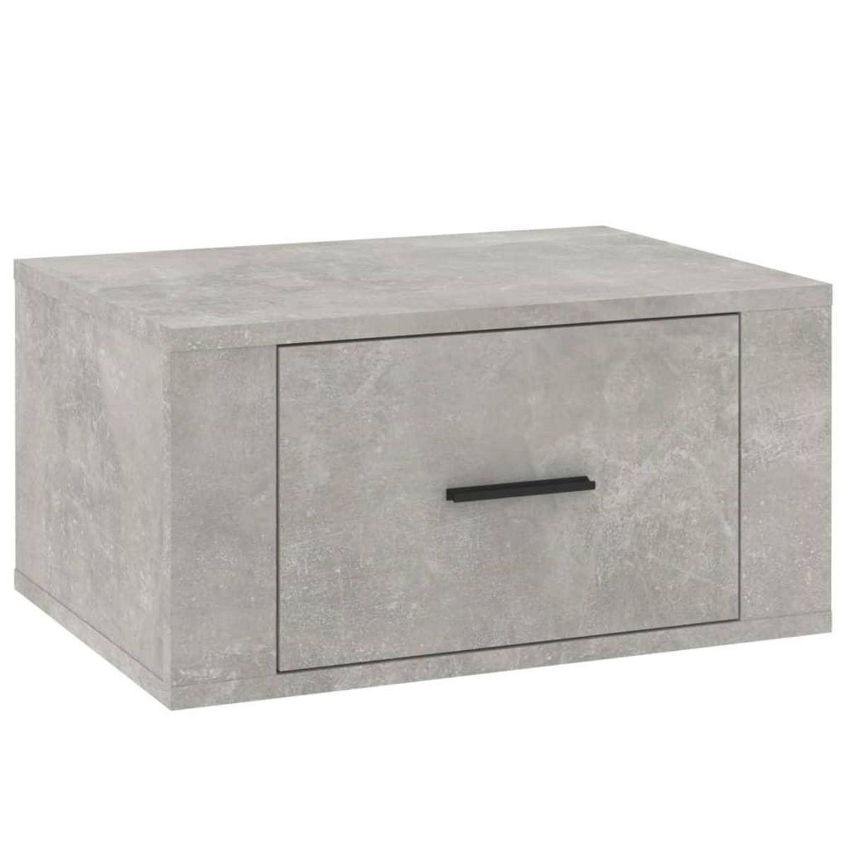 VIDAXL Table de chevet murale Gris beton 50x36x25 cm