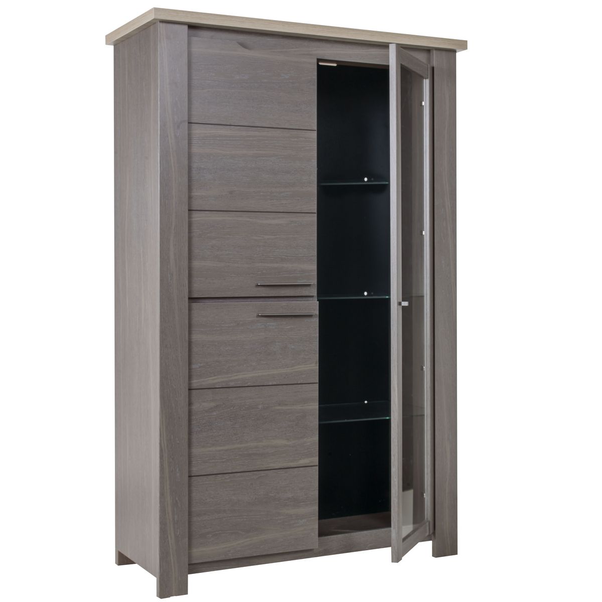 GAMI Argentier 3 portes dont 1 vitrée L116cm FLORENCE