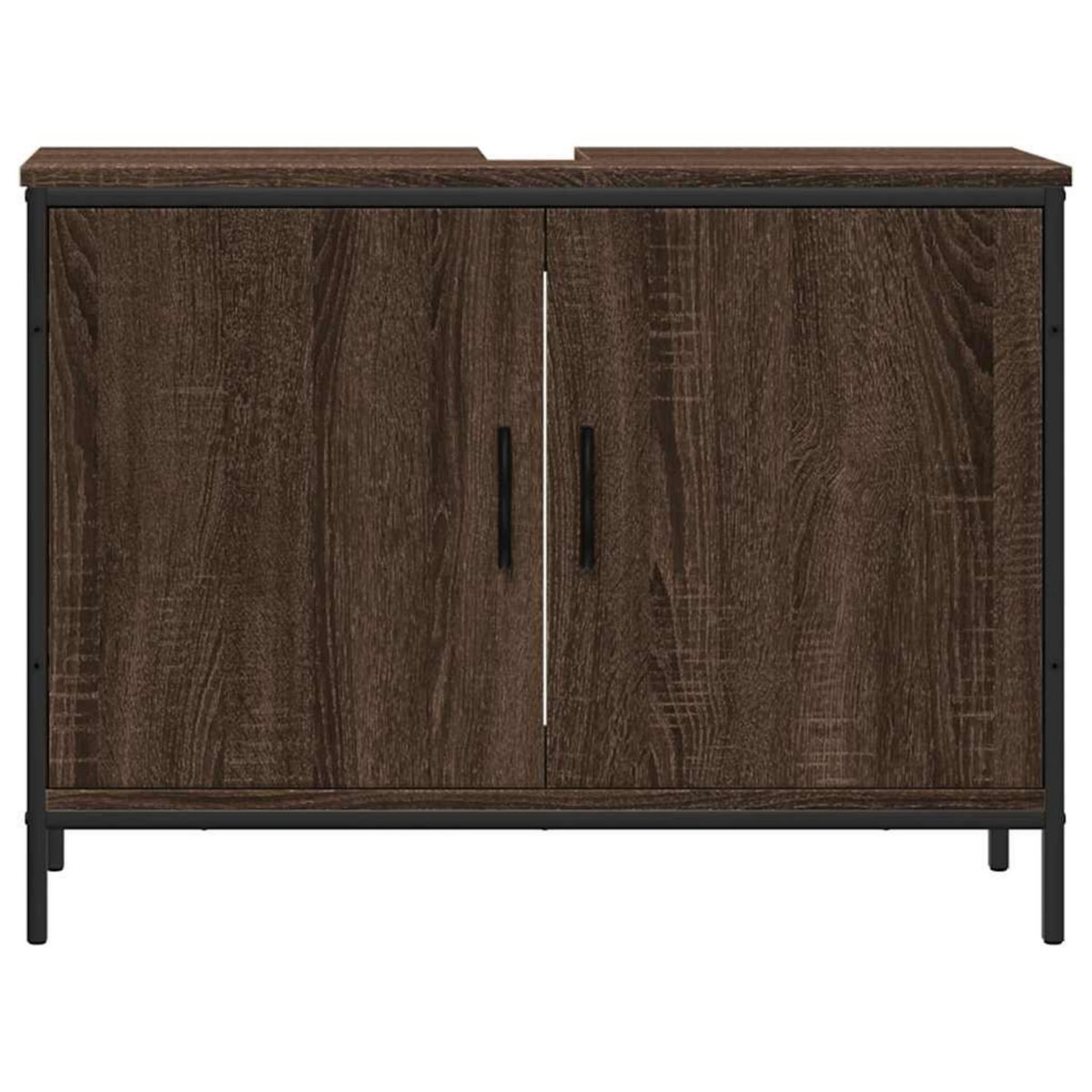 VIDAXL Armoire lavabo de salle de bain chene marron 80x30x60 cm