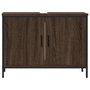 Voir la diapositive 5 : VIDAXL Armoire lavabo de salle de bain chene marron 80x30x60 cm